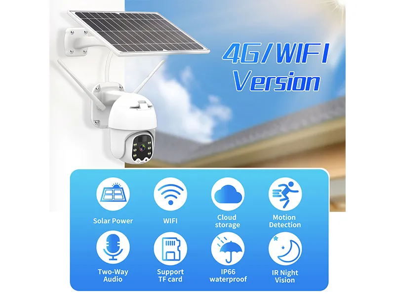 Us Lte Cellular Security Camera Includes Sd sim Card solar - Temu