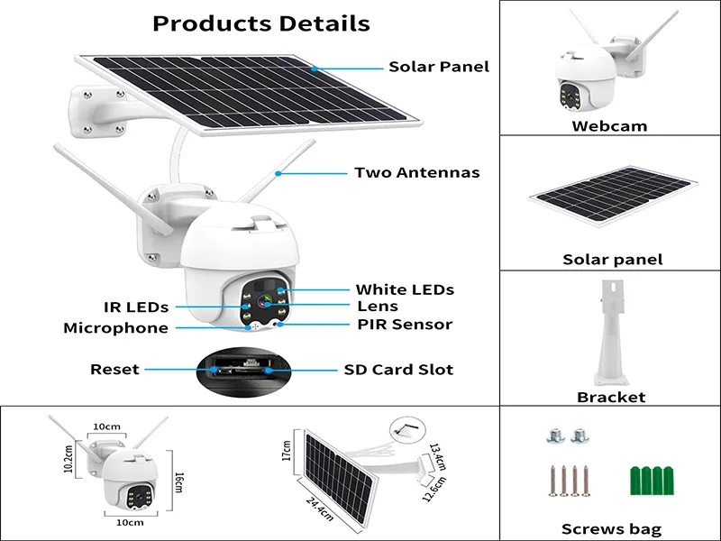 Camhipro Solar Battery 4G Camera - Tseeu